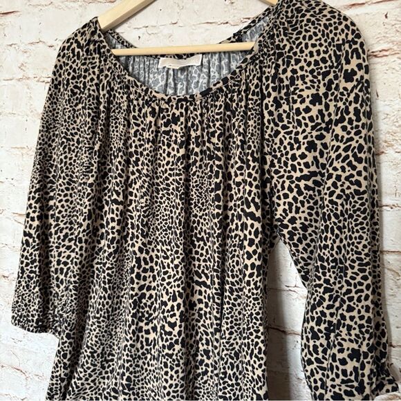 Michael Kors leopard print knit top - Picture 3 of 5